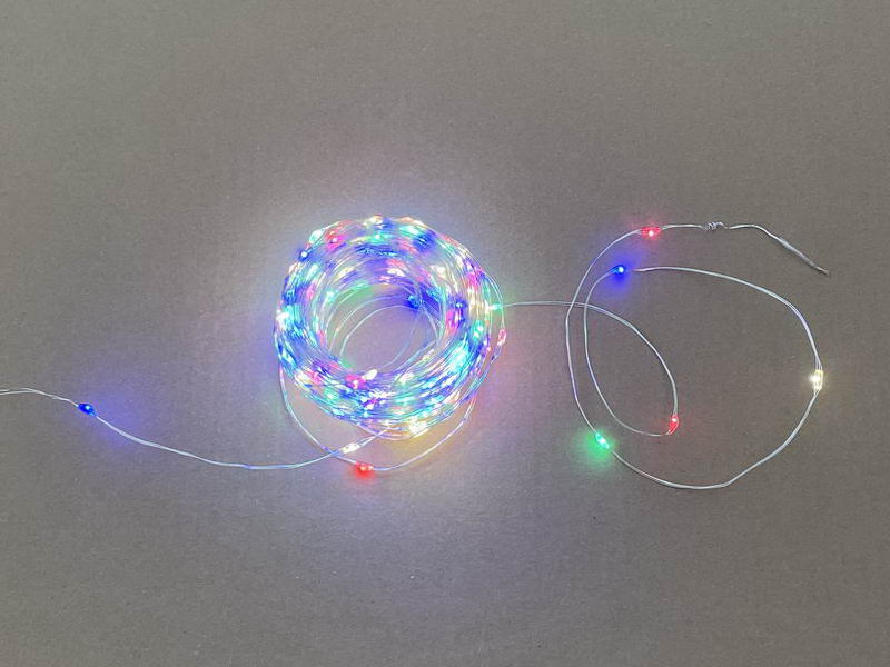 LED String Lights, flexible thin wire, multi-color