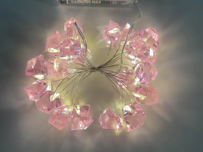LED string lights with Diamond (pink)